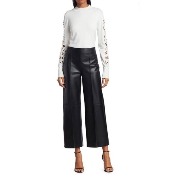 Dana Buchman Pants - Charlotte By Dana Buchman Black Soft Leather Pants